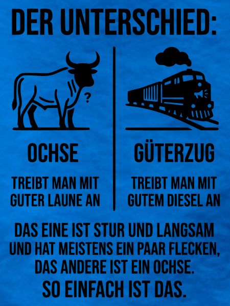 Ochse Güterzug