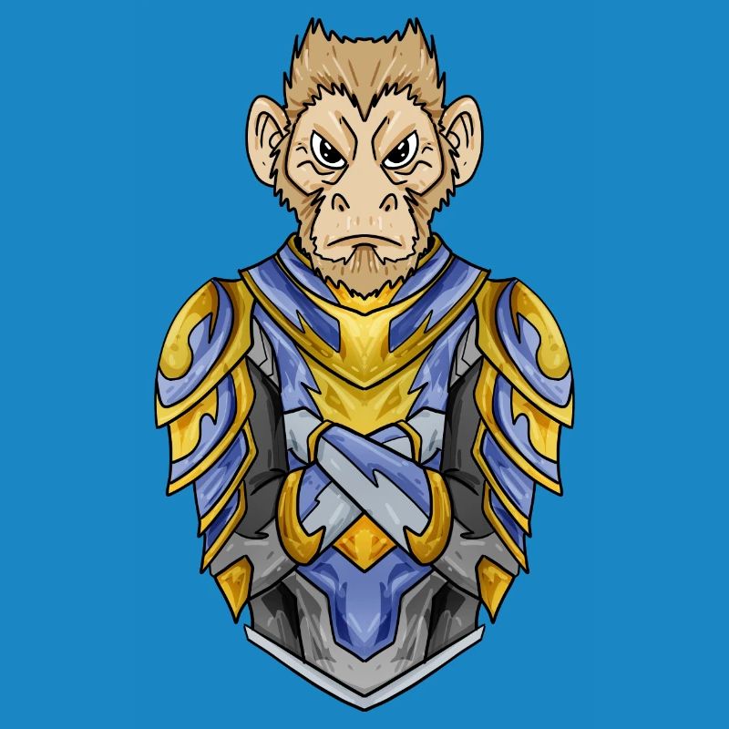 Knight Monkey with Armor Crusader