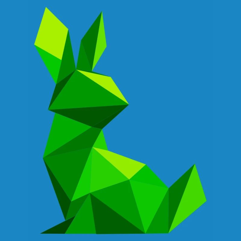 Lapin lowpoly 