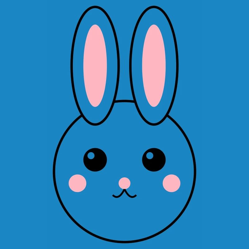 Conception de lapin abstrait coloré