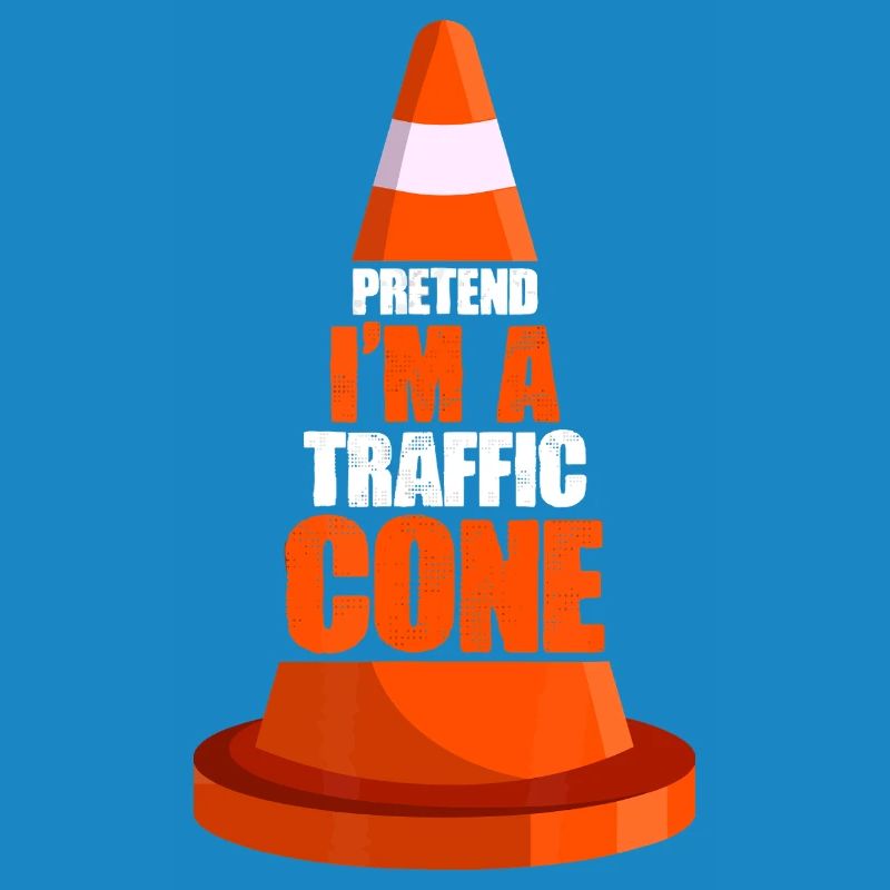 Traffic Cone Pun Illustration