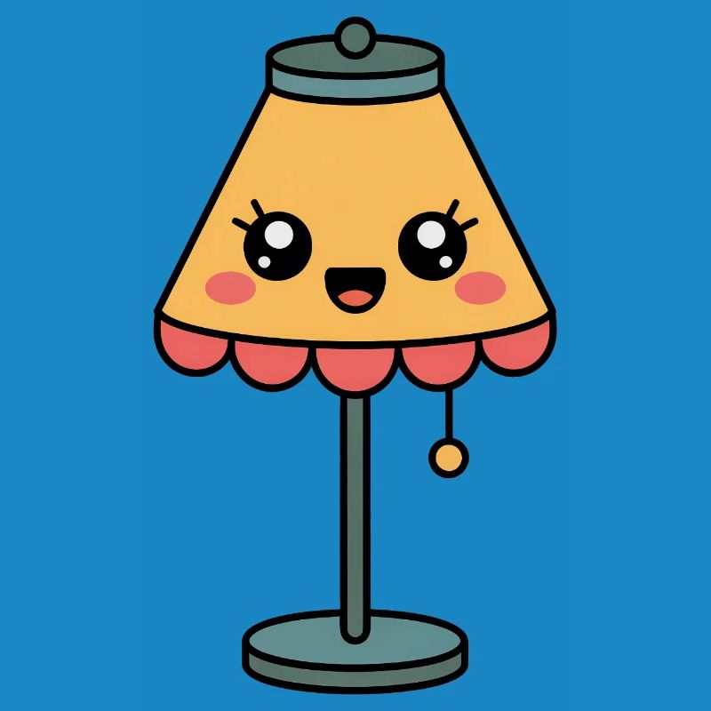 Lamp Table Lamp Cute Comic