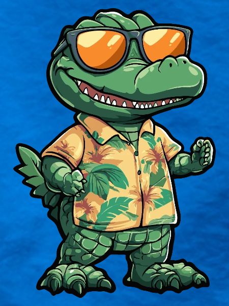 Aligator Comic Urlaub
