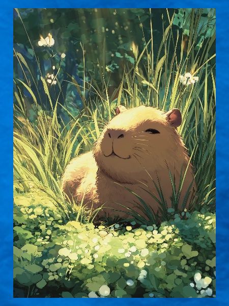 Sonnenhamster im Gras