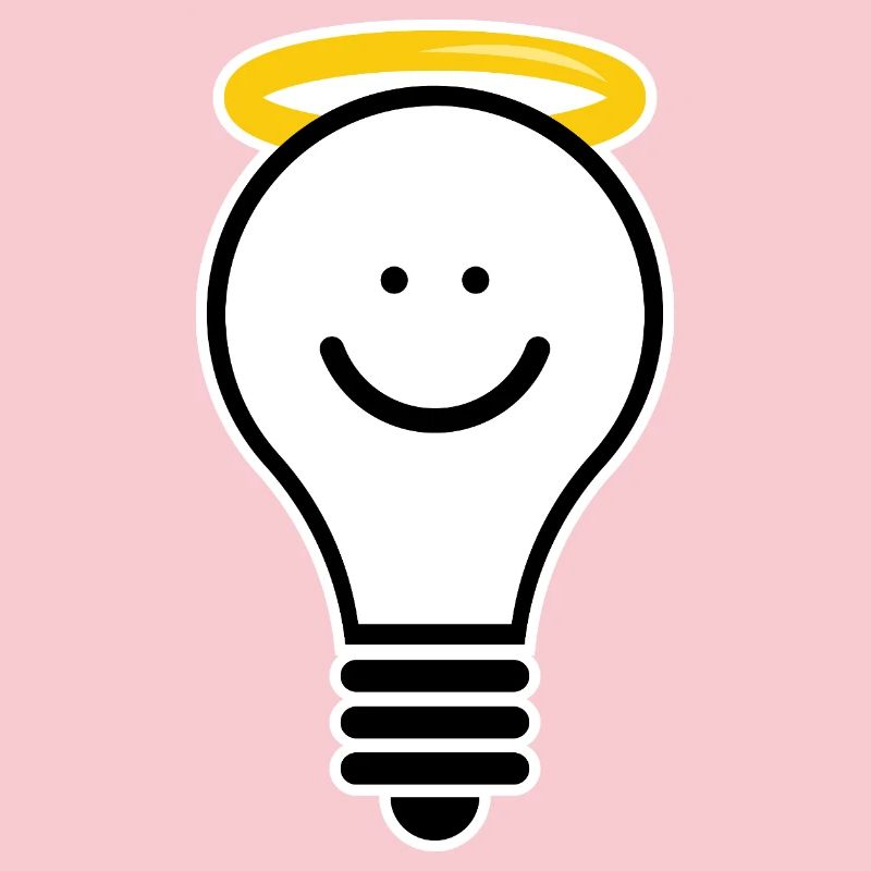 Light bulb with halo – creative light moti