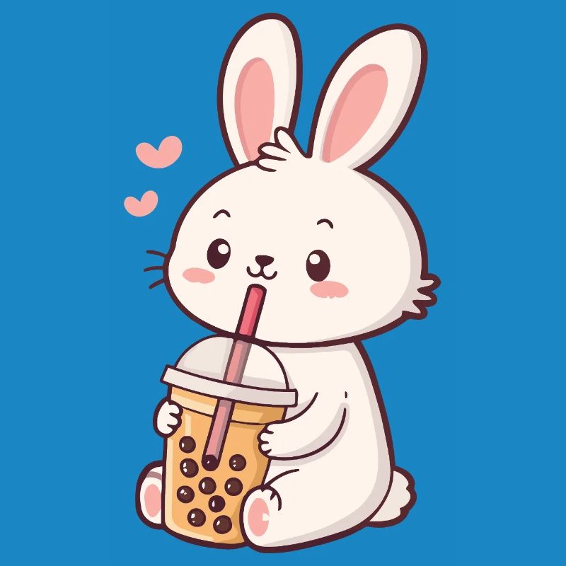 Pastel Bubble Tea Bunny