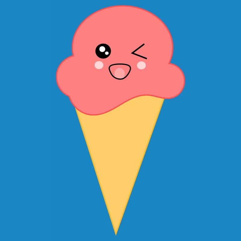 Eis Eiscreme Erdbeereis
