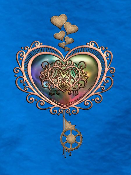 Romantisches Steampunk-Herz