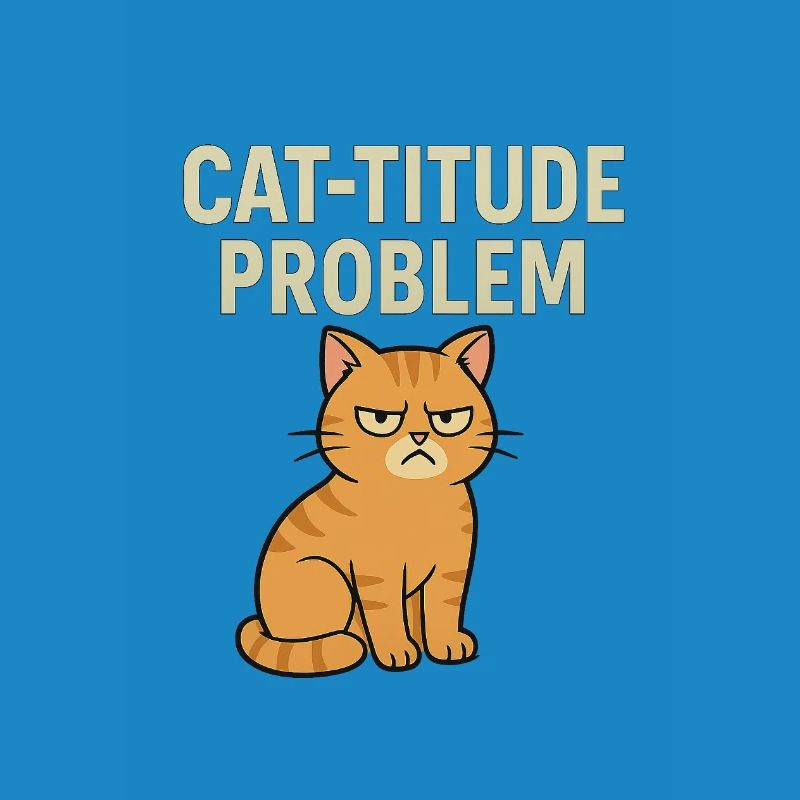 Catitude Problem Mürrische Katze Meme