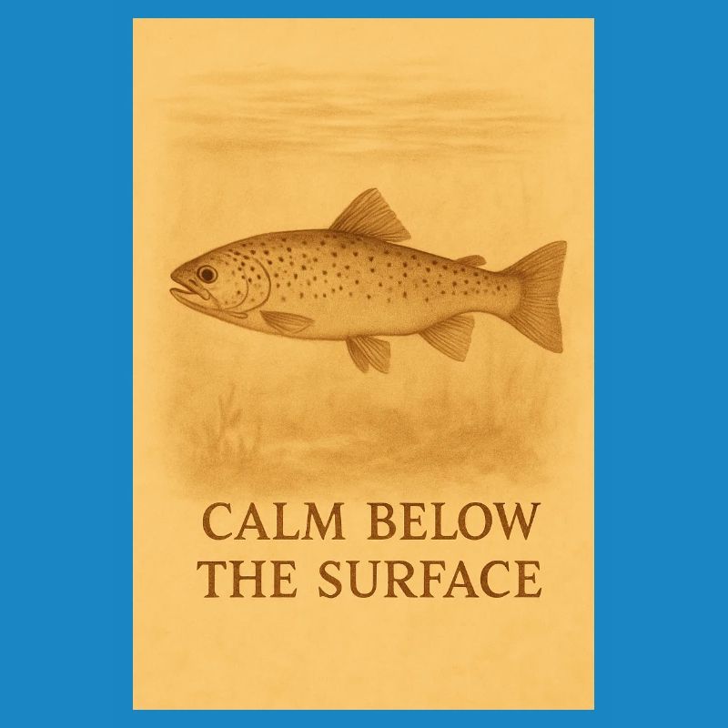 Calm Below the Surface Trout Print
