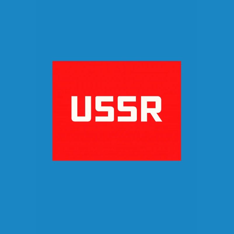 Soviet Era USSR Soviet Union CCCP Text Logo
