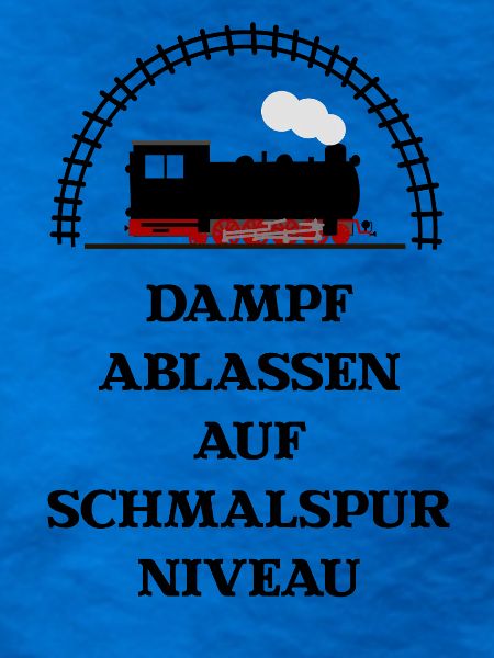 Dampf Ablassen Schmalspur