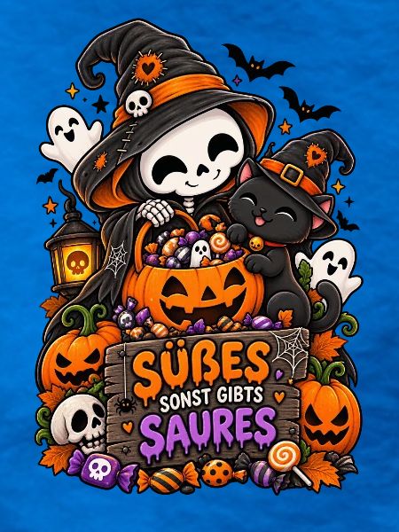 Süßes oder Saures Halloween Katze