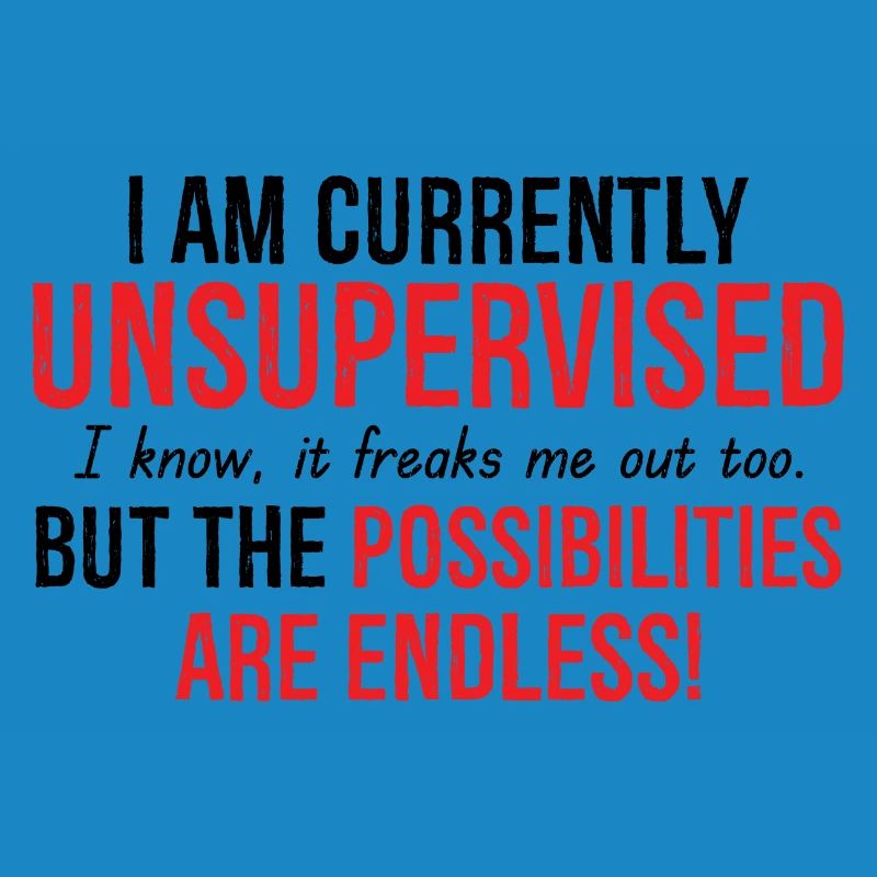 I Am Currently Unsupervised Possibilities Endless