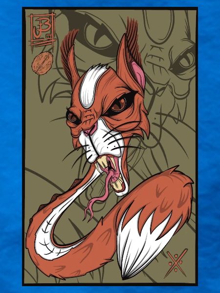 Foxy snake squirrel