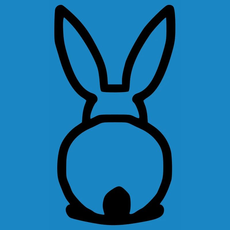 cute rabbit from behind