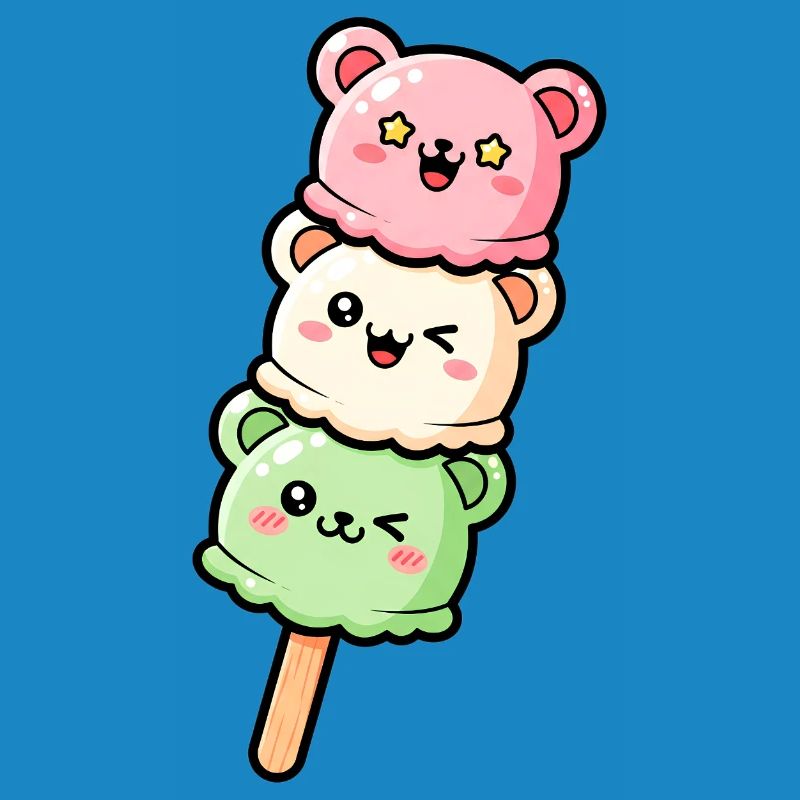 Pastel Kawaii IceCream Stack