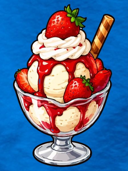 Erdbeer Sundae Glanz
