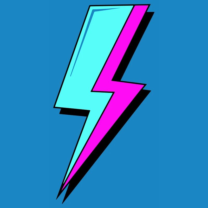 Psychedelic Neon Lightning