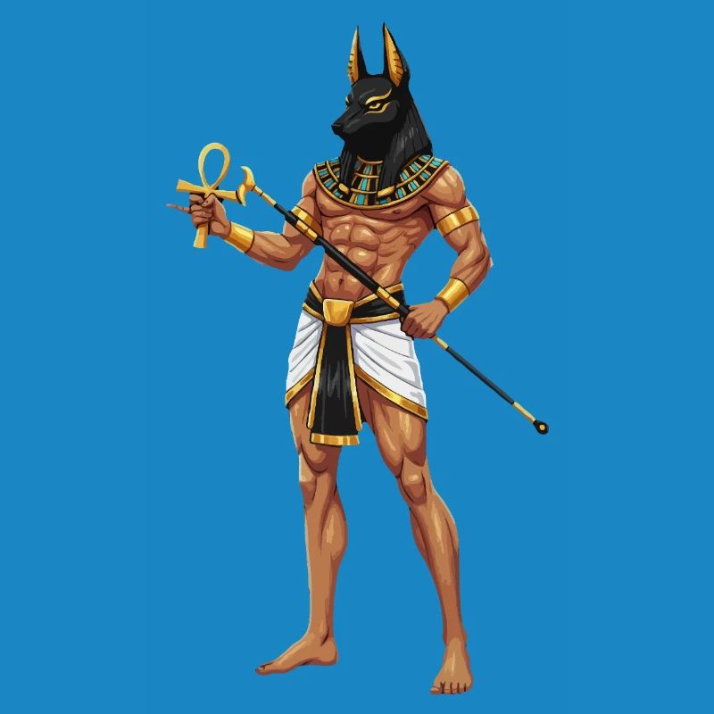 Anubis Warrior with Ankh Cosplay