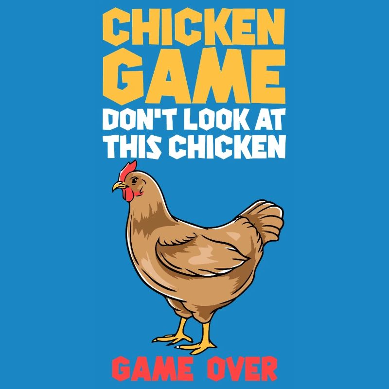 Chicken Game Bold Text Tee