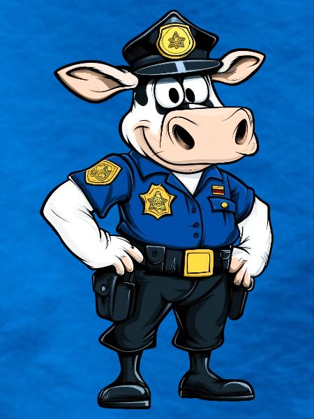 Polizei Kuh