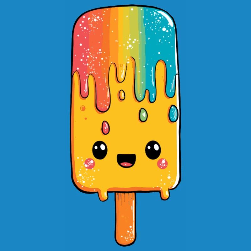 Rainbow Popsicle Happiness