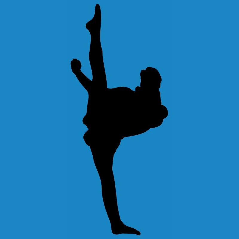 Karate oder Taekwondo High Kick