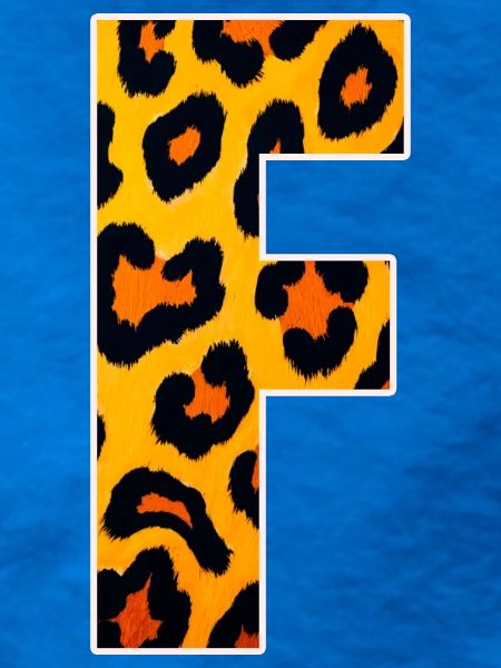 Leopardeneffekt Feuerorange Muster