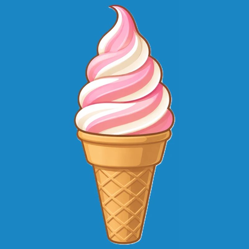 Softeis Erdbeer-Vanille