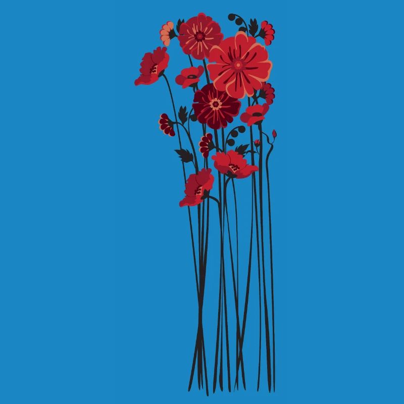 Illustration de fleurs de galets