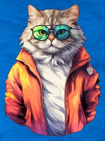 Coole 80s Katze