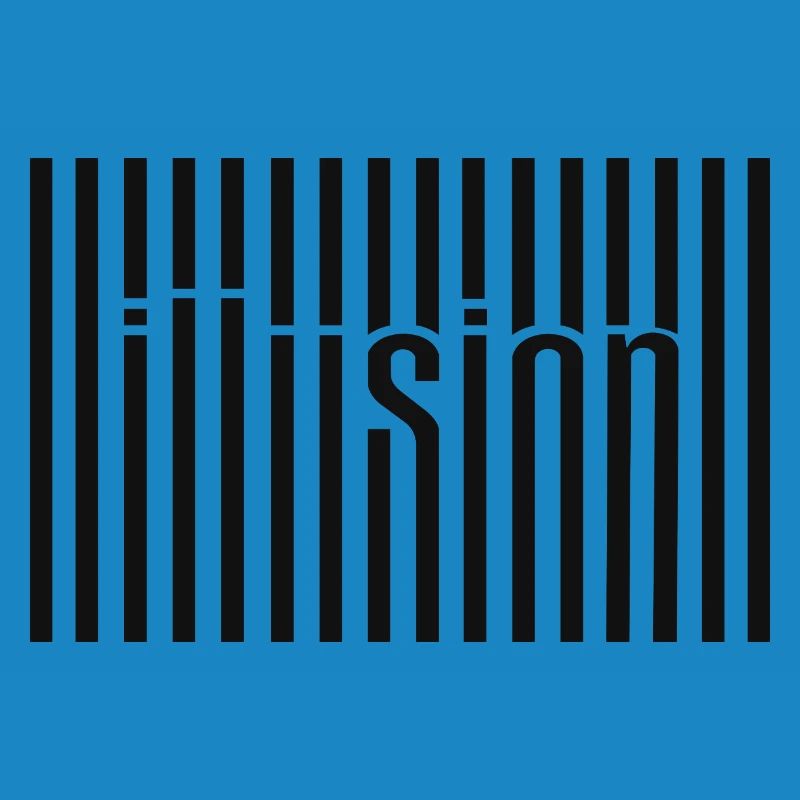 Art textuel du code-barres d’illusion