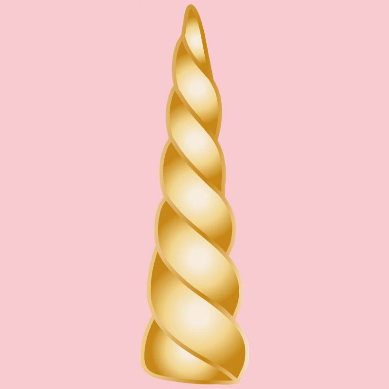 Corne spirale dorée – Objet de design magique