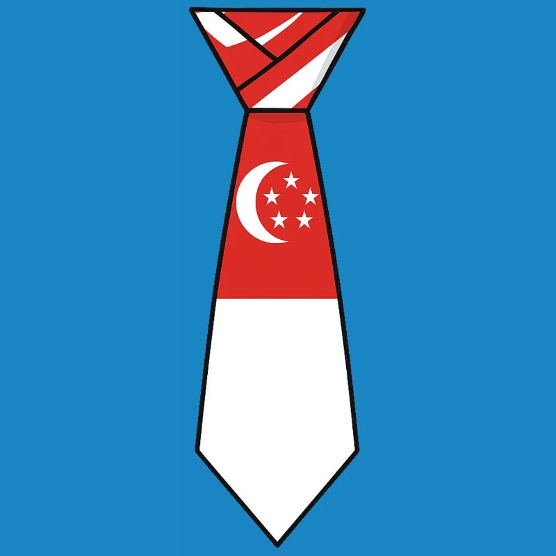 Cravate de Singapour – Conception du drapeau