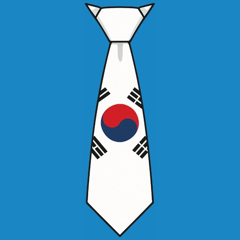 Cravate sud-coréenne – Conception du drapeau