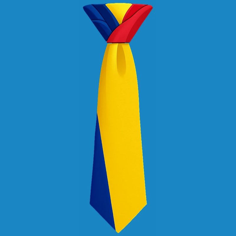 Cravate roumanie – Conception du drapeau