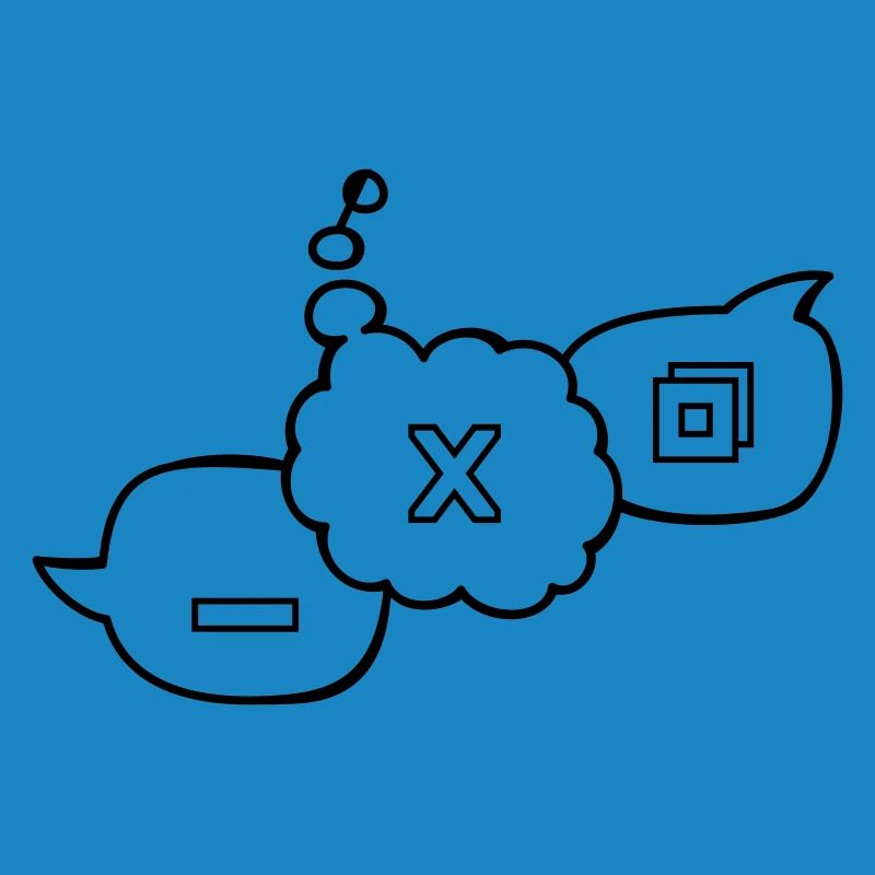 Computer speech bubbles
