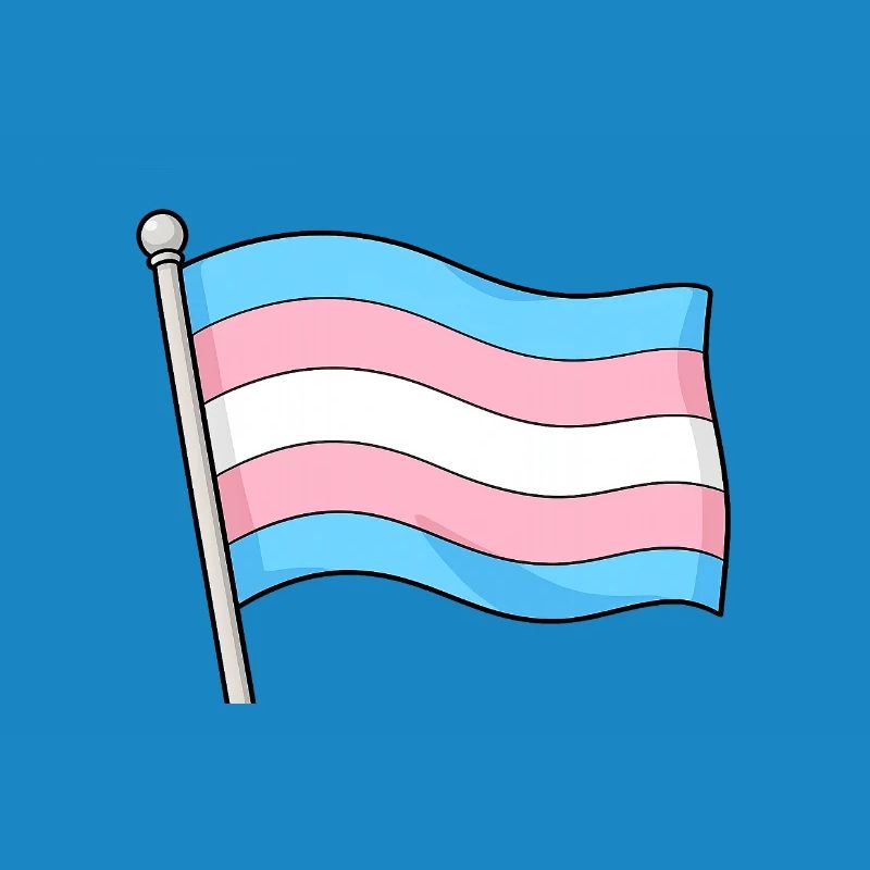 Transgender Flag Pastel Wave