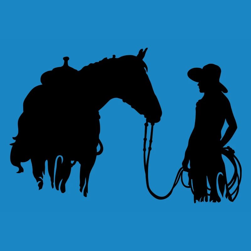 Frau mit Pferd