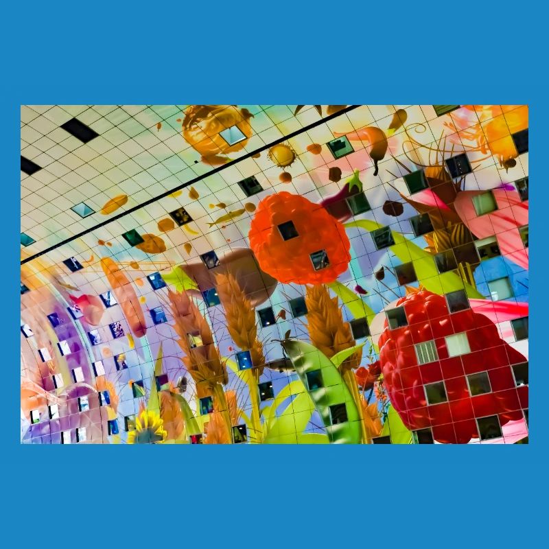 Conception de décor floral coloré joyeux