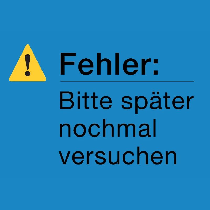 Fehler: Bitte noch einmal versuchen, Informatik