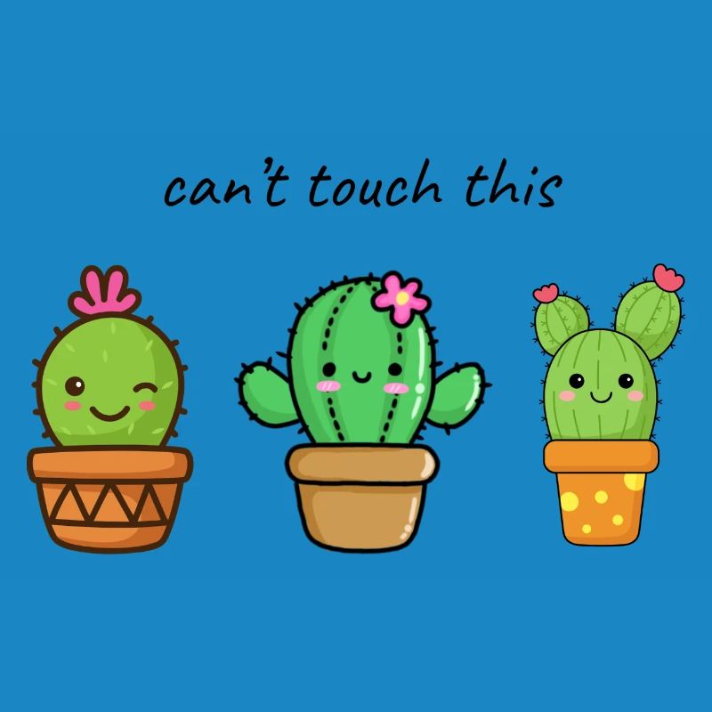 Mignons amis cactus dans le pot