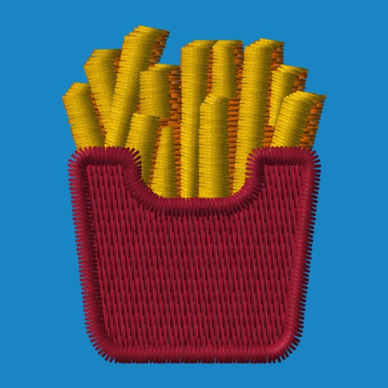 Frites brodées