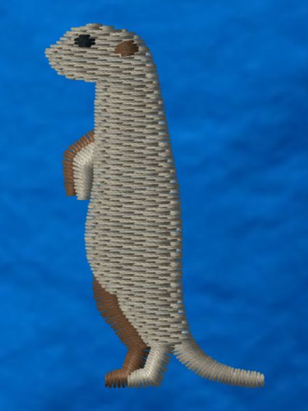 Erdmännchen bestickt