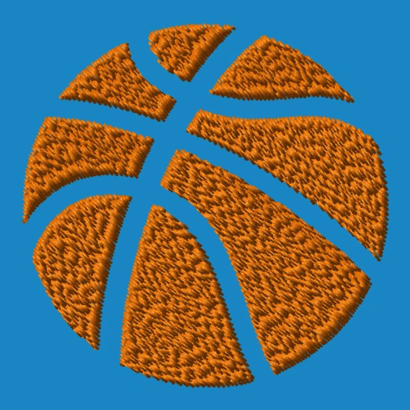 Basket-ball brodé