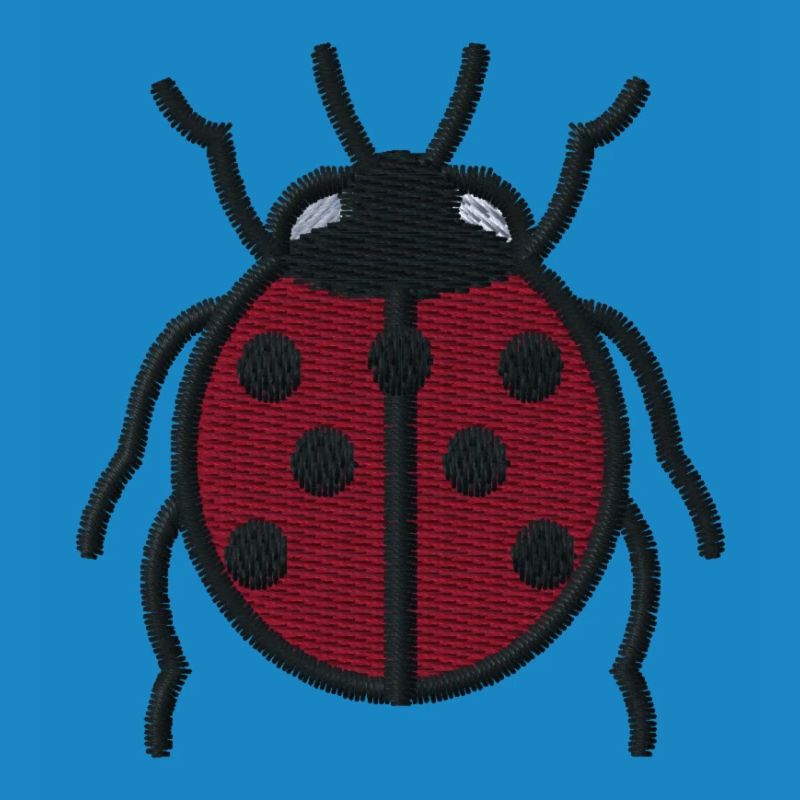 Ladybug embroidered