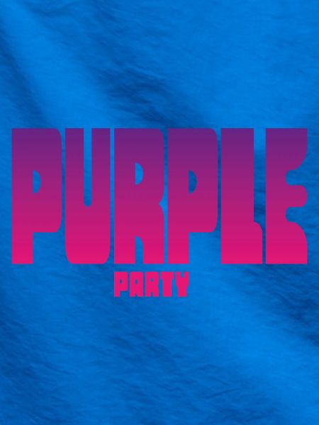 Purple Party Gradient Großbuchstaben