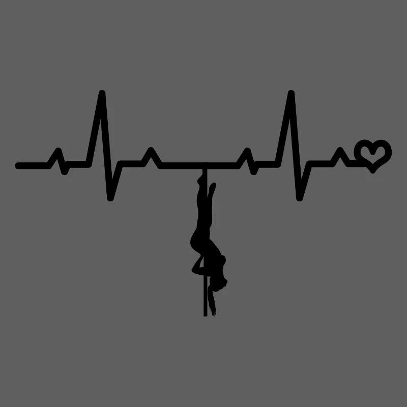 Pole dance Herzschlag Herzfrequenz EKG Puls Liebe