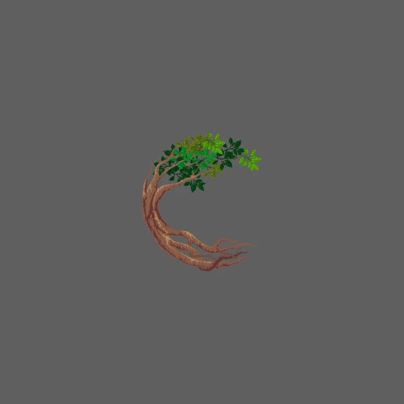 Round Tree Circular World Tree